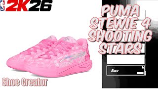 How To Make Puma Stewie 4 "Shooting Stars" NBA 2K26 - Shoe Creator