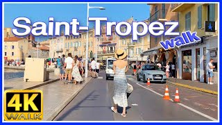 : 4KWALK Saint Tropez FRENCH RIVIERA 4k video TRAVEL vlog