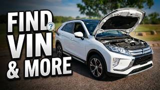 Mitsubishi Eclipse Cross VIN Number, Year, Tyre, & Paint Code Locations