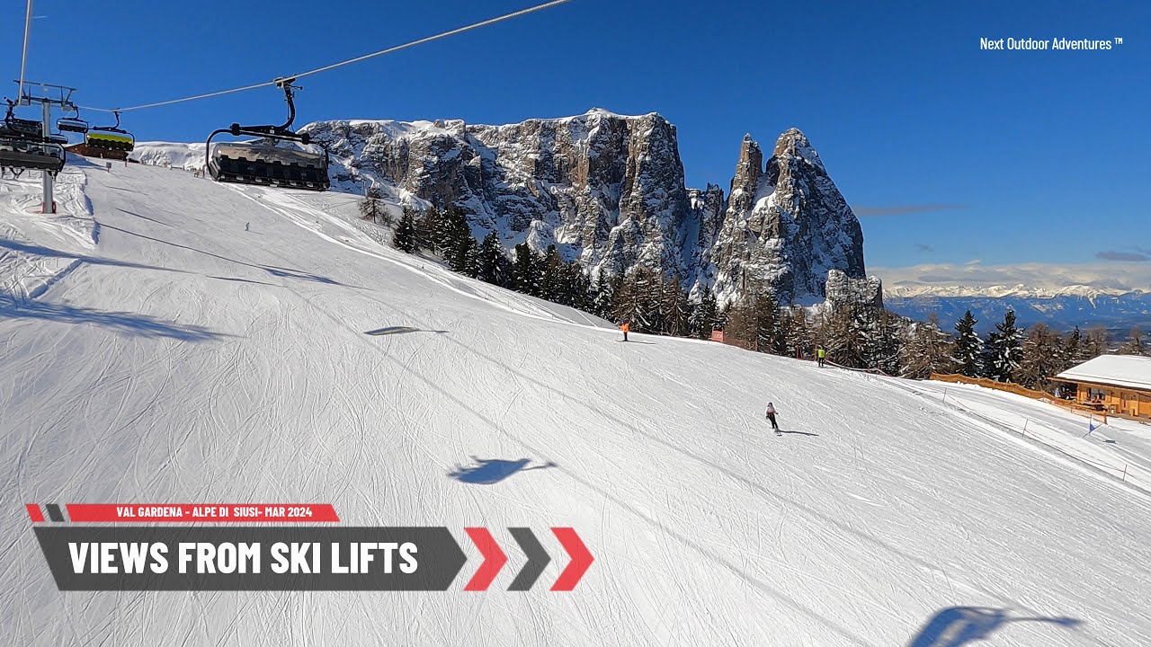Alpe di Siusi Views from ski lifts