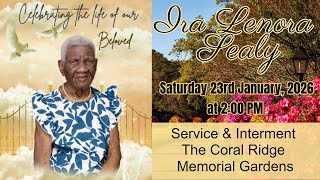 A Service of Thanksgiving for the Life of Ira Lenora Sealy