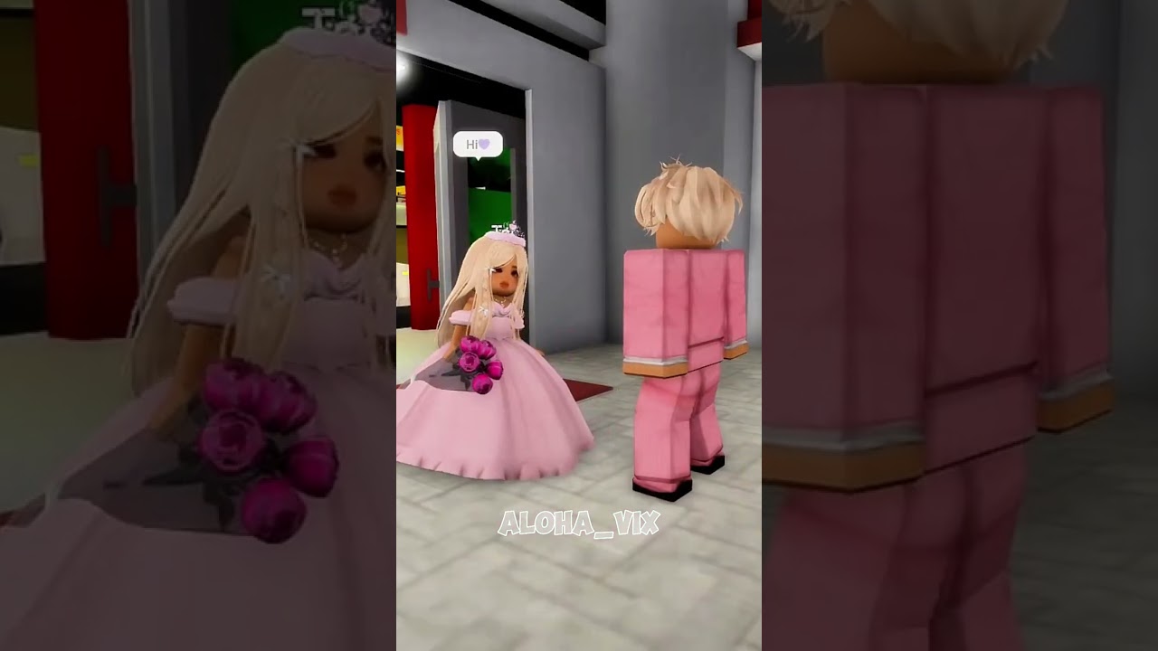 ⁣😭 crying in my prom dress || Roblox love story edit #roblox #shorts