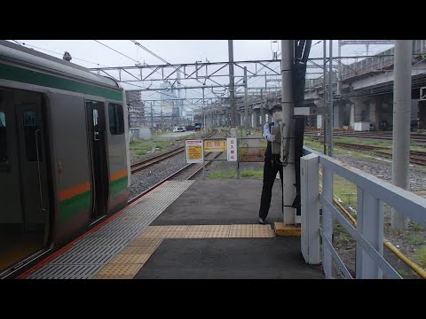 湘南新宿ライン大宮駅での車掌動作５