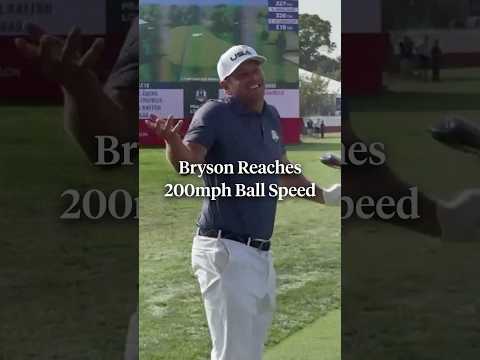 Bryson reaches 200mph ball speed!! 🤯