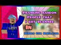 🤪Pranking random people that i got scammed in Bubble Gum Simulator🤪