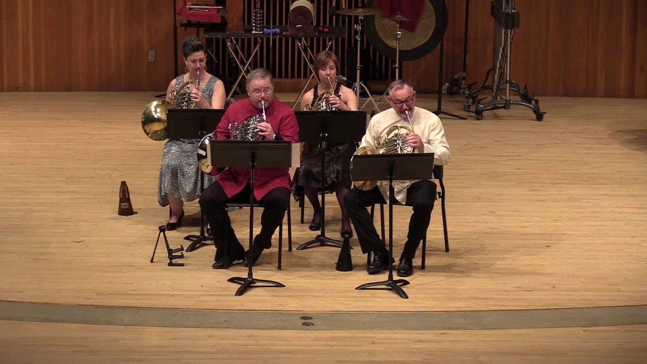 American Horn Quartet Overture to "The Marriage of Figaro" live at
