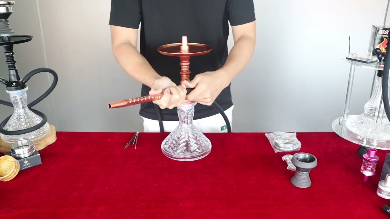 KATE® Shisha Set - Doppelte Atem - Mit Unikalem Air Schalten Shisha Set