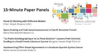 Ungrading in World Languages: Working with Different Models (15-minute papers)
