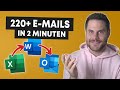 INDIVIDUELLE E-Mails in 2 Schritten versenden - Excel, Word & Outlook