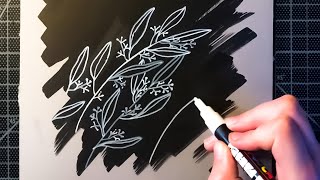 || ASMR || Paint Pen Marker Drawing | Scratching | No Talking | Art Studio Relaxing Sounds