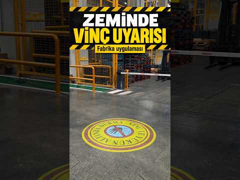 Logo Yansıt Video Uygulamaları ve Logo Projektörü Örnekleri 26 Fabrika Zemininde Işıklı Vinç Uyarısı Videosu video kapağı