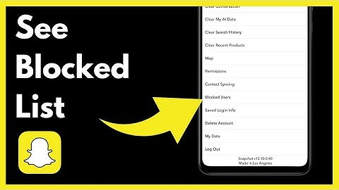How To See Blocked List On Snapchat | Easy Method (2024)