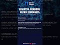 Essential Windows Repair Commands – Quick Reference Guide