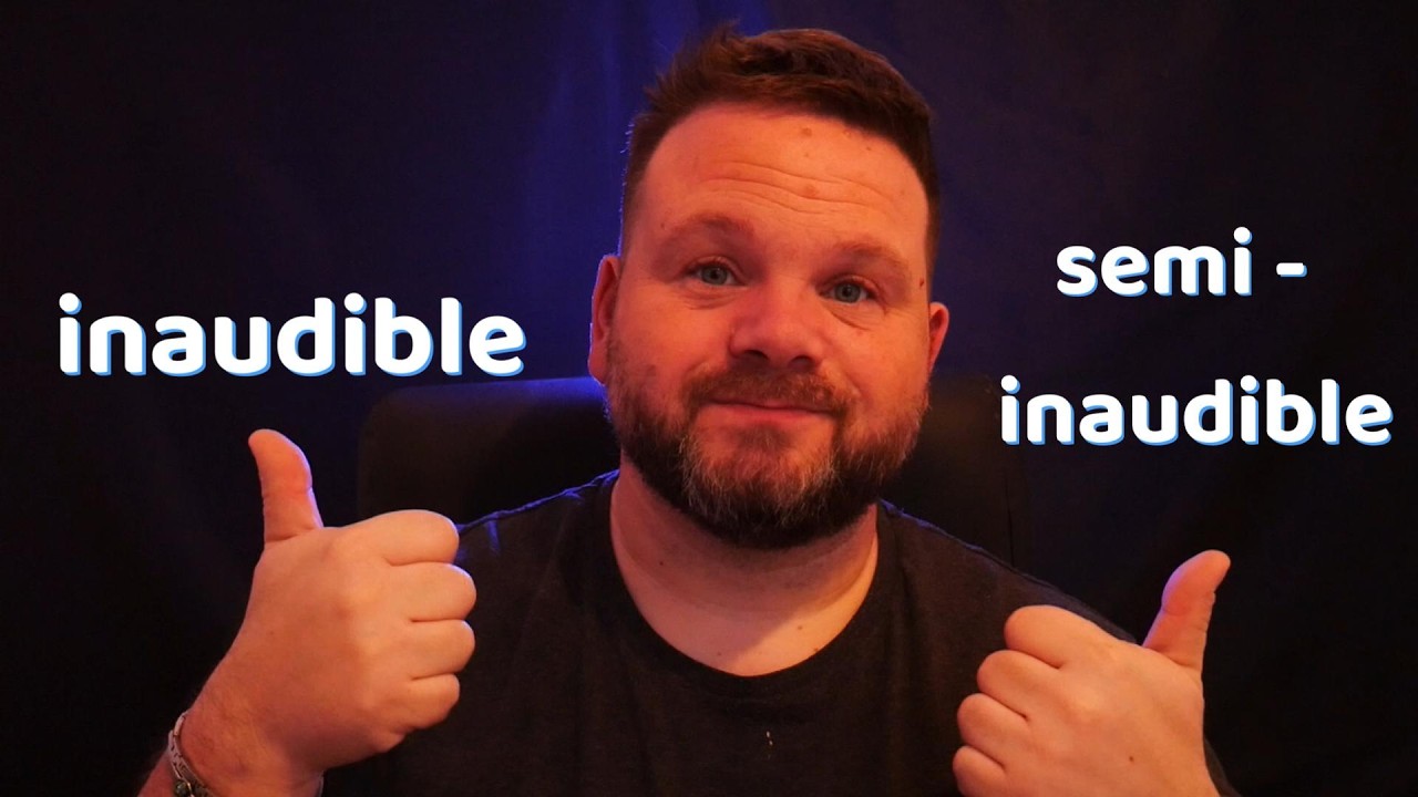 ASMR INAUDIBLE VS SEMI INAUDIBLE #asmr
