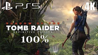 Shadow of the Tomb Raider: Definitive Edition - Full Game 100% Longplay Walkthrough 4K 60FPS