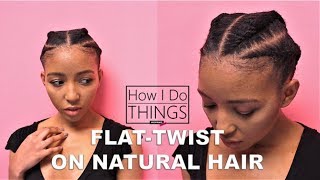 Quick & Easy Flat Twist on Short Natural Hair | 4c TWA | How I Do Things Ep. 03