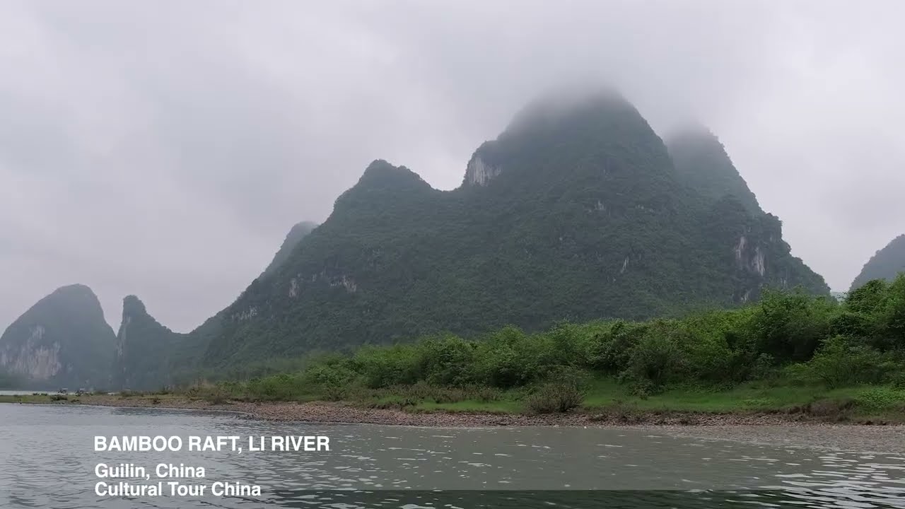 Floating Through China’s Most Iconic Landscape | POV Bamboo Raft Ride on the Li River, Guilin
