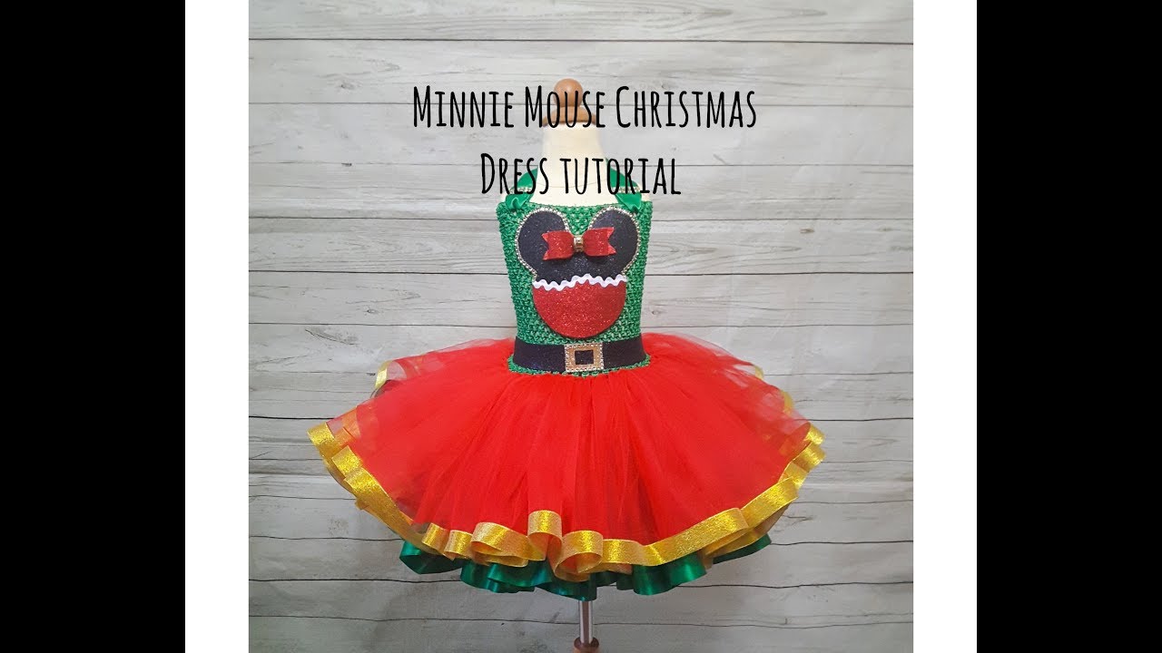 Minnie Mouse Christmas Tutu Dress Tutorial! Minnie Mouse Christmas Tutu Dress Tutorial!