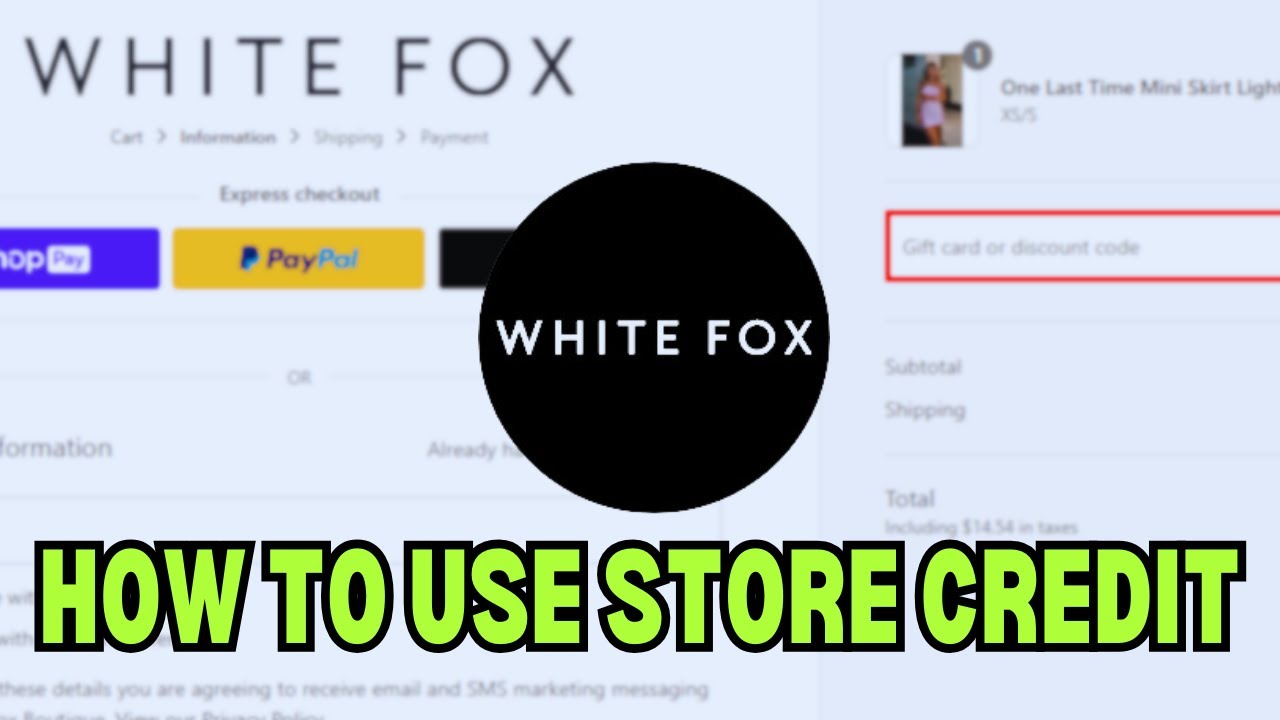 How To Use Whitefox Store Credit (2025) STEP BY STEP - YouTube