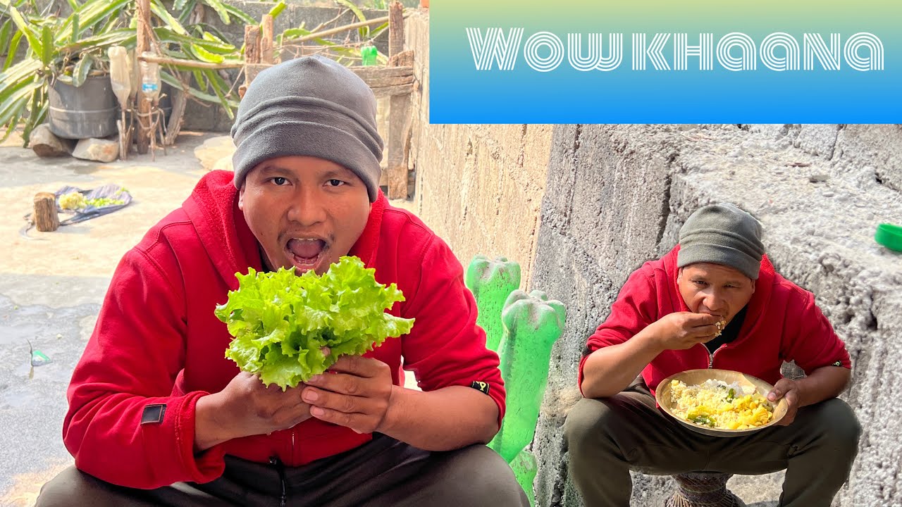 शिवरात्रि को दिन साग र भात खाए 🤭