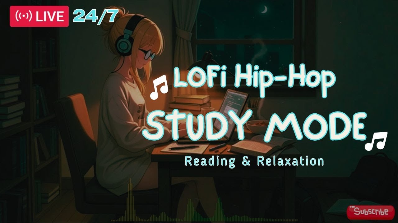 Late Night Grind 🌙 Lofi Hip Hop Radio for Intense Focus 24/7 Live