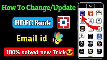 how to change email id in hdfc bank | hdfc bank me email id kaise change kare online