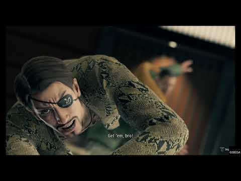 Yakuza: Like A Dragon - Saejima / Majima tag team Blade Kill