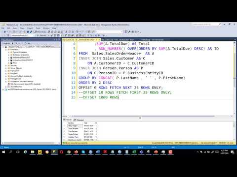 021 - Querying Data with Transact-SQL -  OFFSET-FETCH