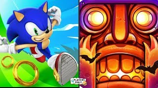 SONIC DASH Vs Temple Run 2 [WOLFMAN, SPOOKY RIDGE Map!] screenshot 2