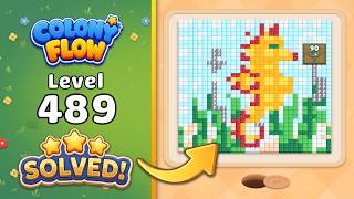 Colony Flow! - Level 489 Walkthrough 🧩 | Solution & Gameplay (ABI GAMES) 🐜