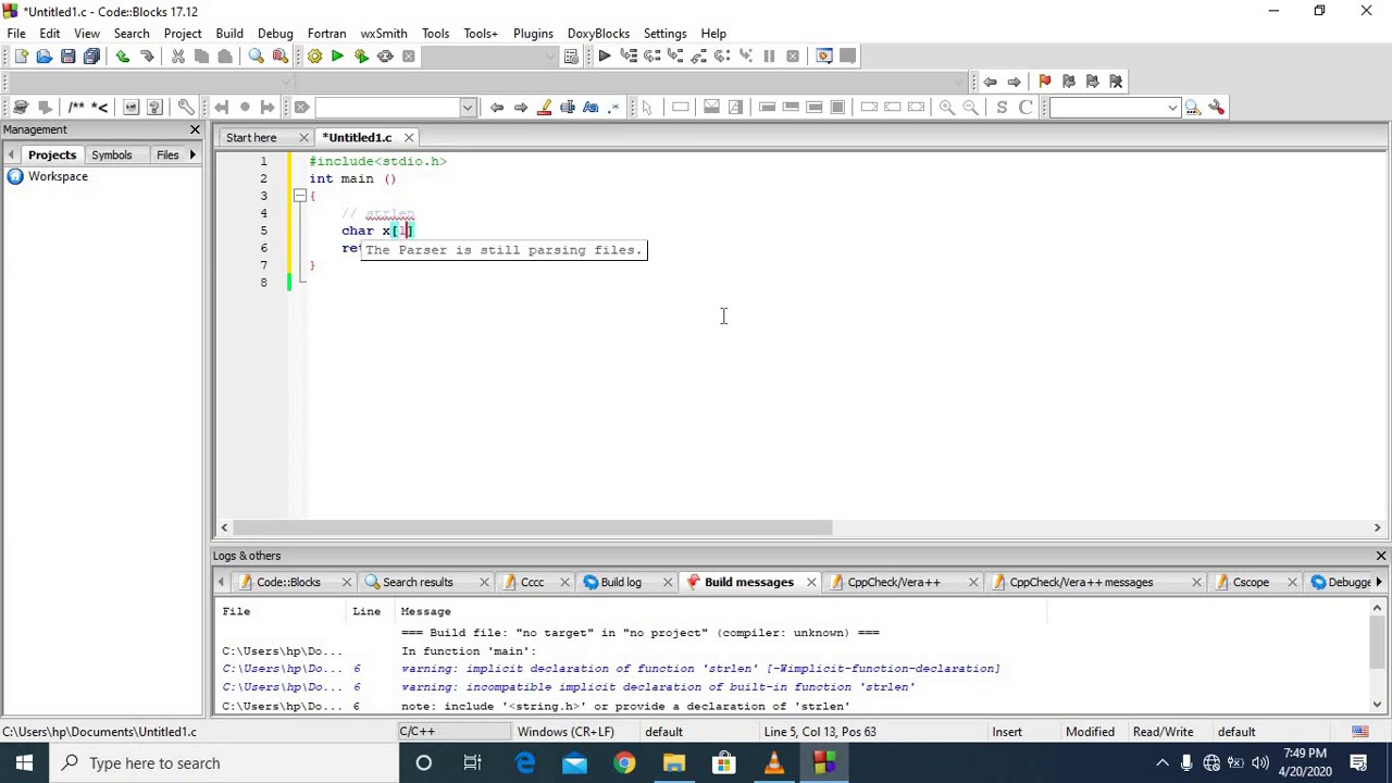 C Programming Tutorial in Bangla strlen function - YouTube
