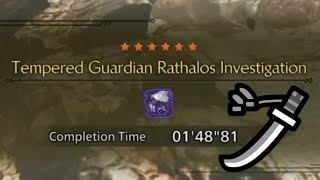 Elemental Longsword vs Tempered Guardian Rathalos MH Wilds