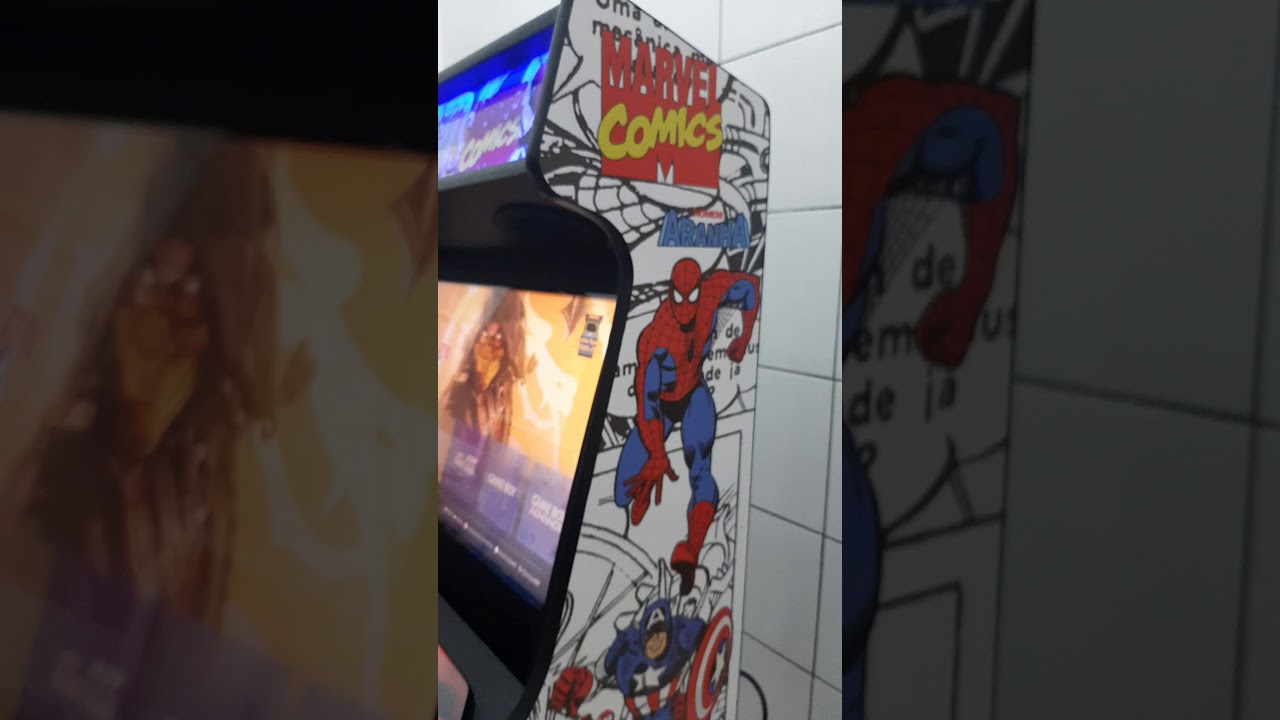 Bartop com  base Rabelo Games tema Marvel VS DC com mais de 9800 jogos