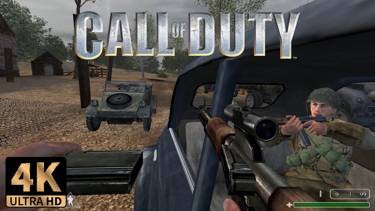 Call of Duty (2003) | #5 Normandy Route N13 | PC Gameplay 4K