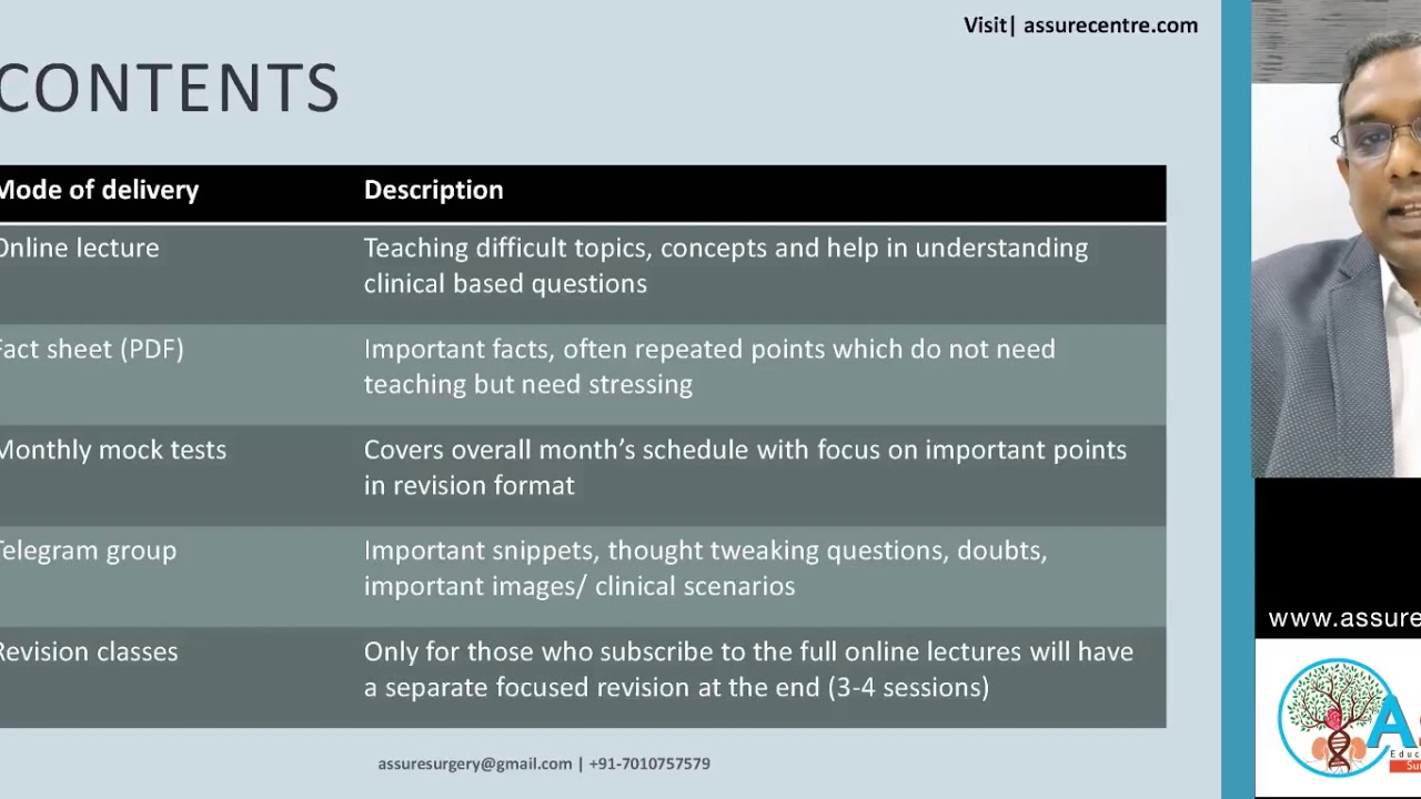 SURGICAL ONCOLOGY @ ASSURE - Intro - Dr Karthik Chandra Vallam