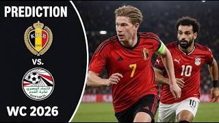 Belgium vs Egypt Prediction | World Cup 2026 Group G Match Preview
