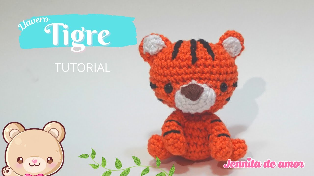 TIGRE LLavero Tutorial Amigurumi