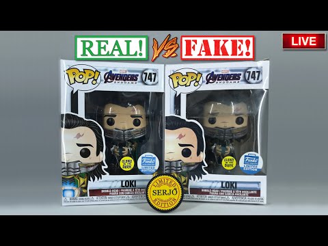 ЖИВОЕ СРАВНЕНИЕ ФЕЙКА FUNKO POP! lOKI 747 exc. (FUNKO SHOP) GitD