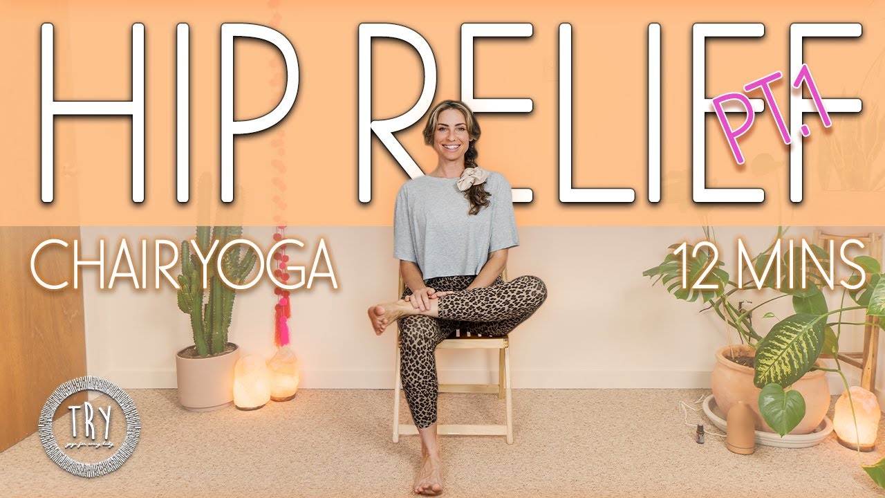 Chair Yoga for Tight Hips and Hip Pain PT. 1 | Increase Hip Mobility and Strength |Tessa Rae Yoga