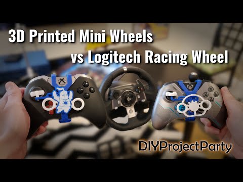 3D Printed Mini Wheels vs Logitech Racing Wheel