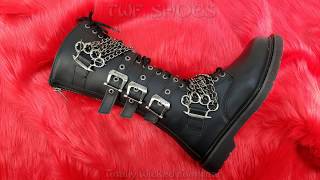 Demonia Bolt 450 Knee High Men's Combat 