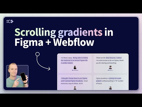 How to create scrolling gradients in Figma + Webflow