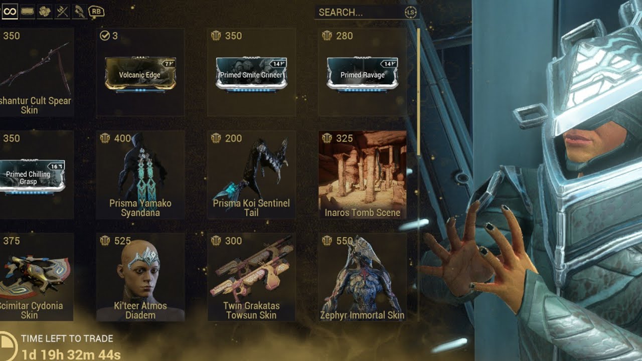 Warframe: Baro ki'teer console reset [20th may 2022]