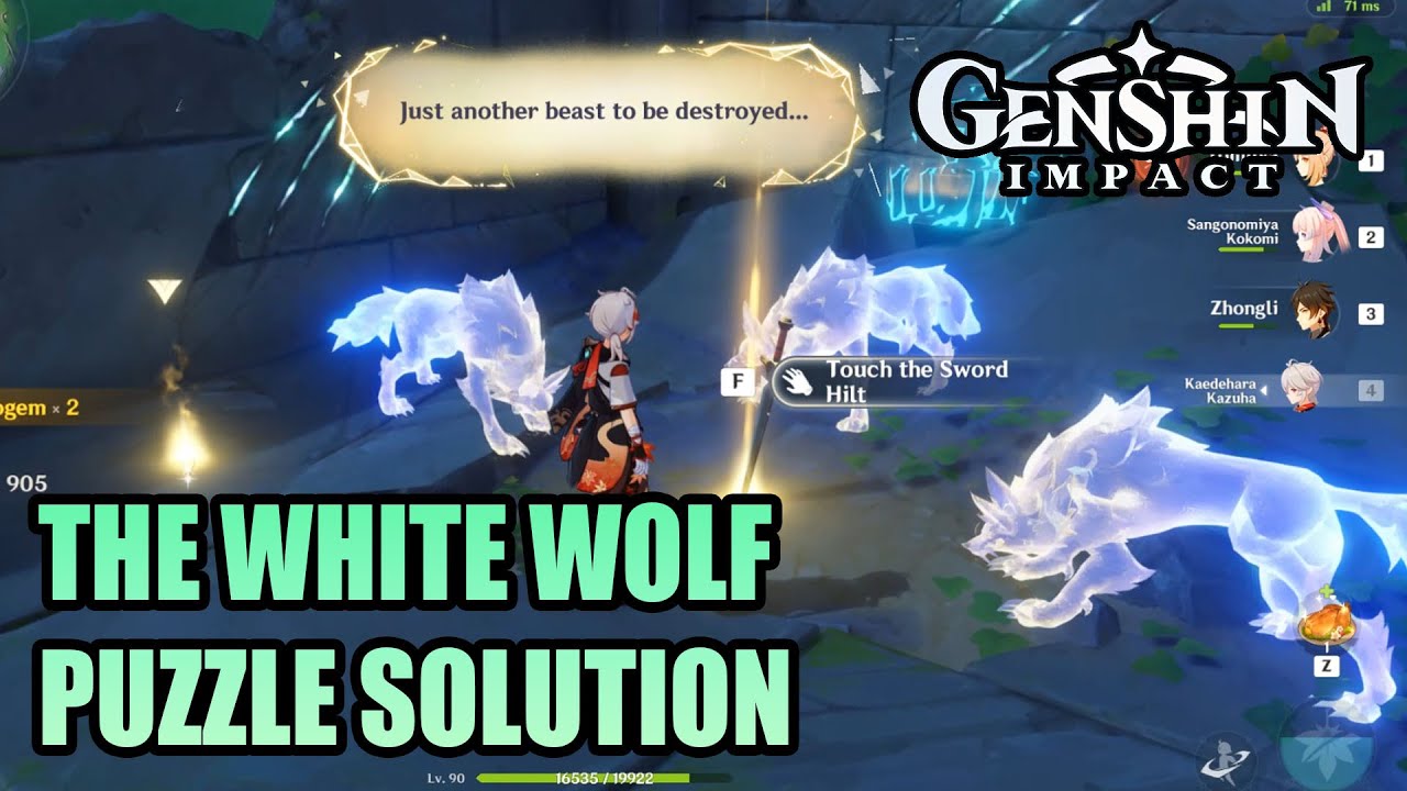 White Wolf Puzzle (The Lone Wolf's Memory Achievement) — Wavechaser Plain — GENSHIN IMPACT 6.3
