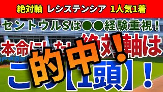 セントウルステークス2021【絶対軸1頭】公開！中京替わりで必要不可欠の『実績』とは！？不安要素の見当たらない絶対軸はアノ馬！