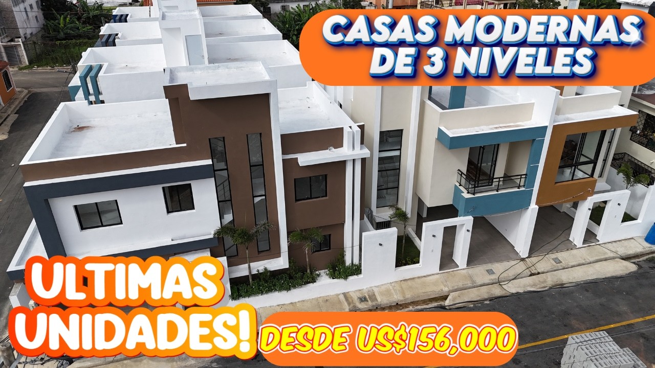 🏡 Casas Modernas de 3 Niveles desde US$156,000 | Últimas Unidades