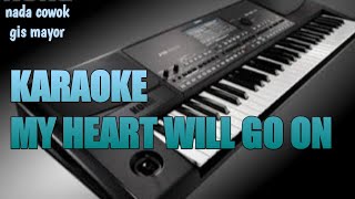 KARAOKE MY HEART WILL GO ON nada cowok gis minor