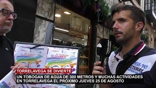 UN TOBOGAN DE AGUA GIGANTE EN TORRELAVEGA SE DIVIERTE EL PRÓXIMO 25 DE AGOSTO