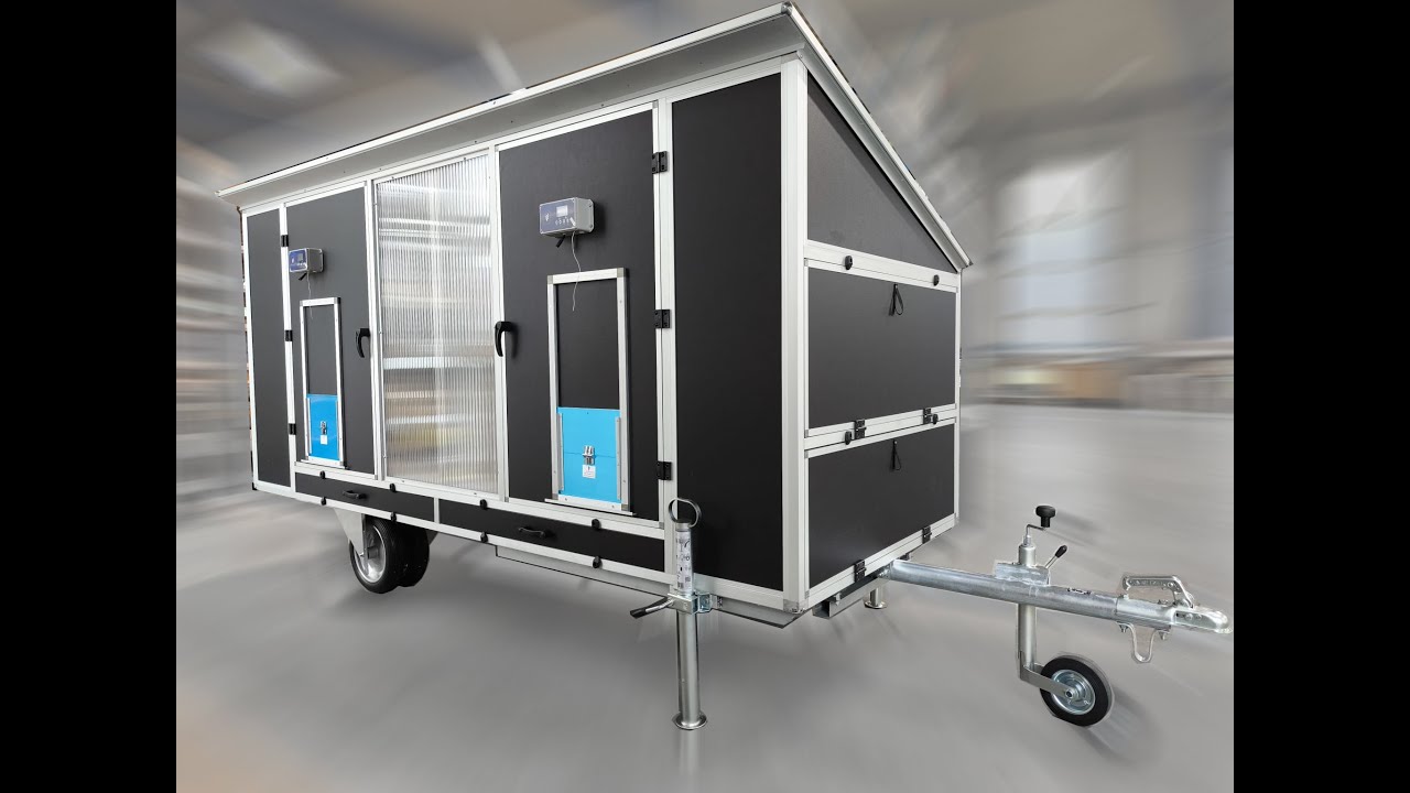 Hühnerstall mit Rädern von APS Arosio