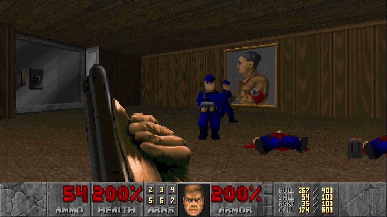Level 31 (Wolfenstein) 100% Clear HD 1080P - Doom II (1994) - PC